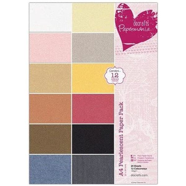 Papermania Pearlescent Paper Pack A4