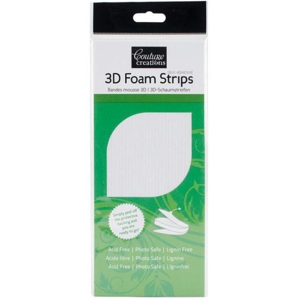 Couture Creations 3D-Foam Strips White