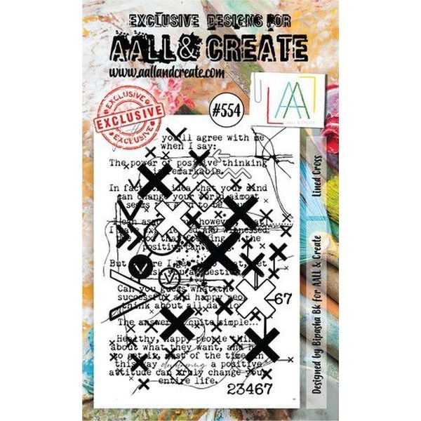 AALL & Create Clearstamps A6 No. 554 Lined Cross