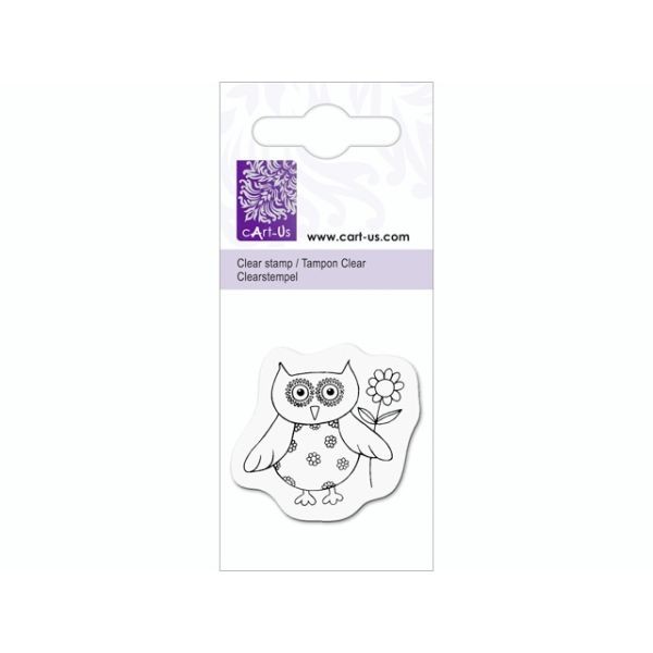 cArt-Us Mini Clearstamps Owl with Flower