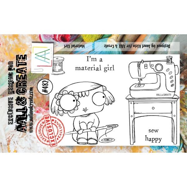 AALL & Create Clearstamps A7 No. 482 Material Girl