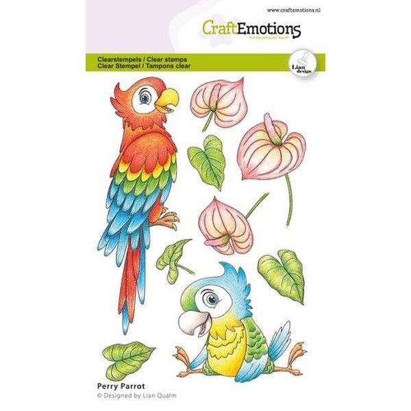 Craft Emotions Clearstamps A6 Perry Parrot